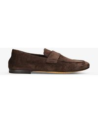 Officine Creative - Airto Almond-toe Suede Loafers - Lyst