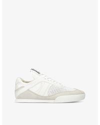 Chloé - Kick Brand-Patch Low-Top Suede Trainers - Lyst