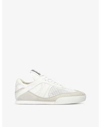 Chloé - Kick Brand-Patch Low-Top Suede Trainers - Lyst
