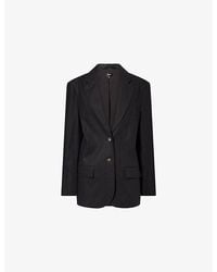 ME+EM - Icon Oversized Linen-Blend Blazer - Lyst