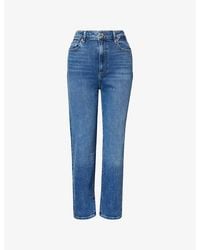 FRAME - The Pencil Crop Stretch-Denim Jeans - Lyst