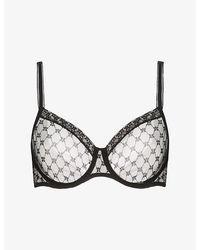 Simone Perele - Plume Plunge Moulded Lace Bra - Lyst