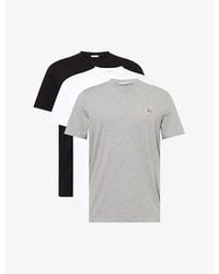 Moncler - Regular-Fit Crew-Neck Pack Of Three Cotton T-Shirts - Lyst