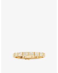 Apm Monaco - Ice 18Ct- Plated Alloy And Cubic Zirconia Bracelet - Lyst