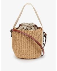 Chloé - Woody Small Raffia Basket Bag - Lyst