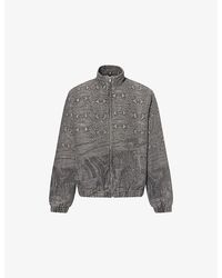 Daily Paper - Snake-Print Oversized Cotton-Blend Track Jacket - Lyst