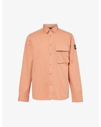 Belstaff - Scale Brand-patch Regular-fit Cotton Shirt Xx - Lyst
