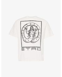 Etro - Graphic-print Crewneck Cotton-jersey T-shirt - Lyst