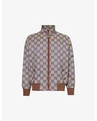 Gucci - Monogram-pattern Relaxed-fit Cotton-blend Jacket - Lyst