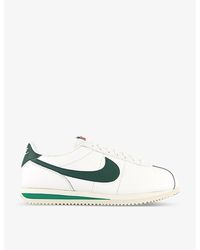 Nike - Cortez Retro-branding Leather Low-top Trainers 9. - Lyst