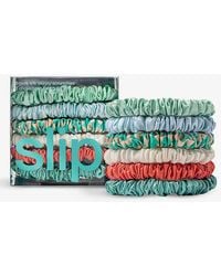 Slip - Skinny Elasticated Silk Scrunchies Pack Of Six - Lyst