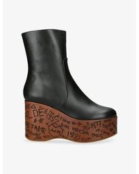 Chloé - Maxime Wedge Booties - Lyst