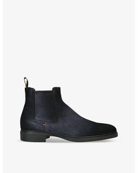 Santoni - Easy Flat Suede Chelsea Boots - Lyst