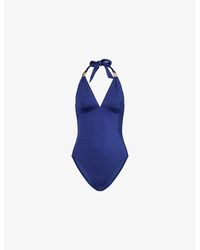 Heidi Klein - Slider Halterneck Swimsuit - Lyst