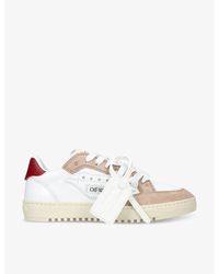 Off-White c/o Virgil Abloh - 5.0 Brand-print Leather And Textile Low-top Trainers - Lyst