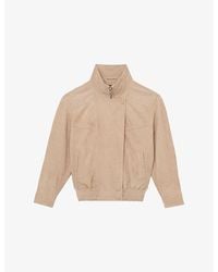 Reiss - Petra Oversized-Fit Suede Jacket - Lyst