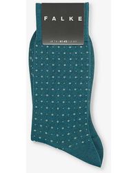 FALKE - Impulse Dot-pattern Cotton-blend Socks - Lyst