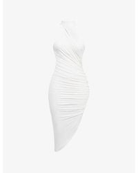 Mistress Rocks - Gathered Open Back Stretch-Jersey Midi Dress - Lyst