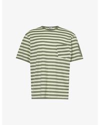 Sunspel - X Nigel Cabourn Striped Cotton-jersey T-shirt - Lyst