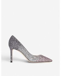 Silver Glitter Pumps for Women - to off at