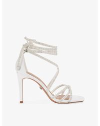 Carvela Kurt Geiger - Paparazzi Tie Faux-Leather Heeled Sandals - Lyst