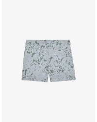 Reiss - Fallow Paisley-Print Swim Shorts - Lyst