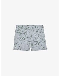Reiss - Fallow Paisley-Print Swim Shorts - Lyst