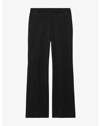 AllSaints - Solace Low-Rise Stretch Wool-Blend Trousers - Lyst