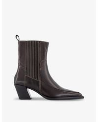 Vagabond Shoemakers - Alina Slanted-heel Leather Heeled Ankle Boots - Lyst