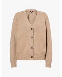 PAIGE - Hikari V-Neck Wool-Blend Cardigan - Lyst