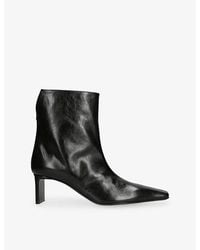 KHAITE - Ona 55 Leather Heeled Ankle Boots - Lyst