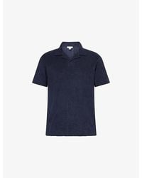 Sunspel - Towelling Camp-Collar Cotton Polo Shirt - Lyst