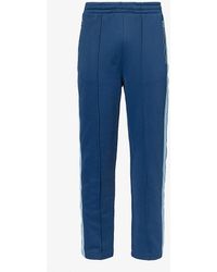 PS by Paul Smith - Striped-panel Brand-embroidered Cotton-blend Trousers X - Lyst