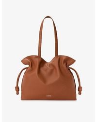 Loewe - Flamenco Large Leather Clutch Bag - Lyst