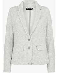 Whistles - Slim-fit Single-breasted Cotton-jersey Jacket - Lyst