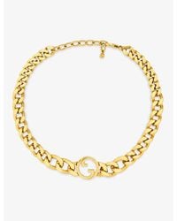 Gucci - Blondie Interlocking-g Gold-toned Metal Necklace - Lyst