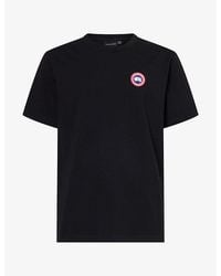 Canada Goose - Ocra Logo-Patch Cotton T-Shirt - Lyst