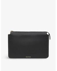 Whistles - Elita Leather Clutch Bag - Lyst