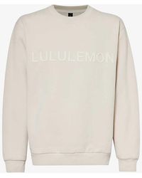 lululemon - Steady State Branded Relaxed-fit Cotton-blend Sweatshirt Xx - Lyst