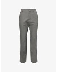 Ami Paris - Pressed-Crease Straight-Leg Wool Trousers - Lyst