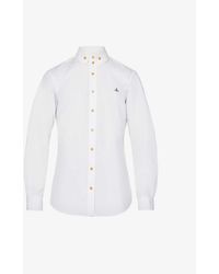 Vivienne Westwood - Krall Logo-embroidered Organic-cotton Shirt - Lyst