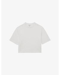 Reiss - Lara Relaxed-Fit Cotton T-Shirt - Lyst