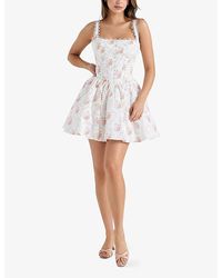 blue dress for baby girl ADRIANA IVORY SATIN AND LACE MINI DRESS – Dress Rentals by Neish