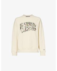 BBCICECREAM - Camo Arch Graphic-print Cotton-jersey Sweatshirt - Lyst