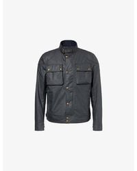 Belstaff - Racemaster High-Neck Waxed-Cotton Jacket - Lyst