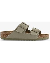 Birkenstock - Arizona Two-strap Faux-leather Sandals - Lyst