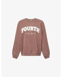 4th & Reckless - Capucine Brand-Logo Cotton Sweatshirt - Lyst