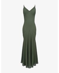 House Of Cb - Sacha Georgette Panelled Woven Maxi Dress Xs (A-C Cup) - Lyst