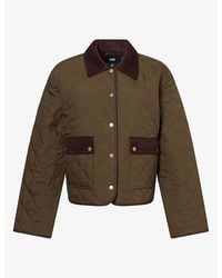 PAIGE - Caleb Cropped Quilted Jacket - Lyst