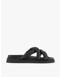 Alohas - Square-toe Leather Sandals - Lyst